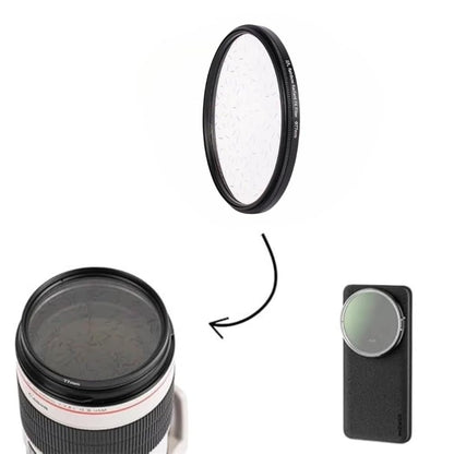 52mm Short Streak Lens For iPhone 13/14/ 15 & Plus, Vivo X90 Mobile Cover, DSLR Camera