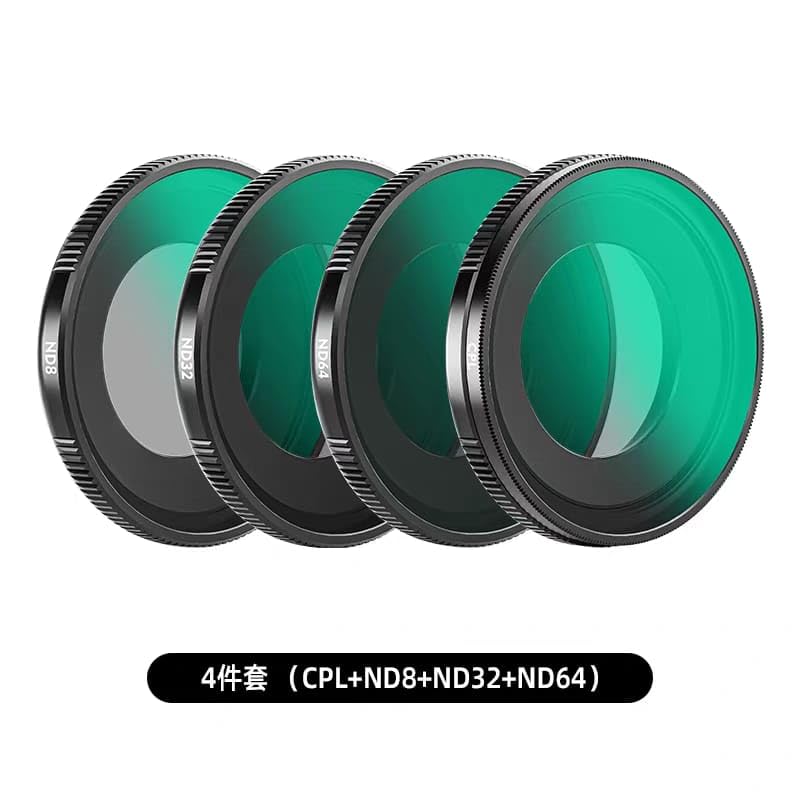 Getzget CPL+ND Filter Set for Insta360 GO Ultra CPL, ND8, ND32 & ND64 Camera Lens Filters 