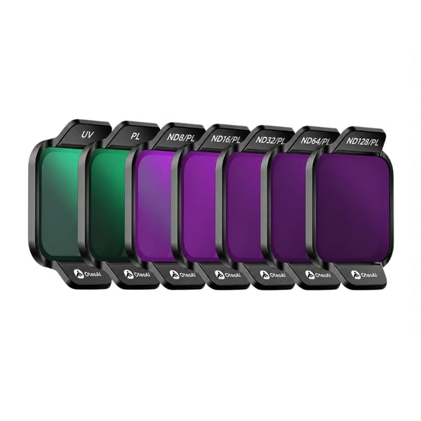 OfeooAi 7-in-1 Lens Filter Set For DJI Flip & LITO X1 Drone | UV, CPL, ND8/PL, ND16/PL, ND32/PL, ND64/PL & ND128/PL Filters | HD Optical Glass | Multi-Coated | Aluminum Frame
