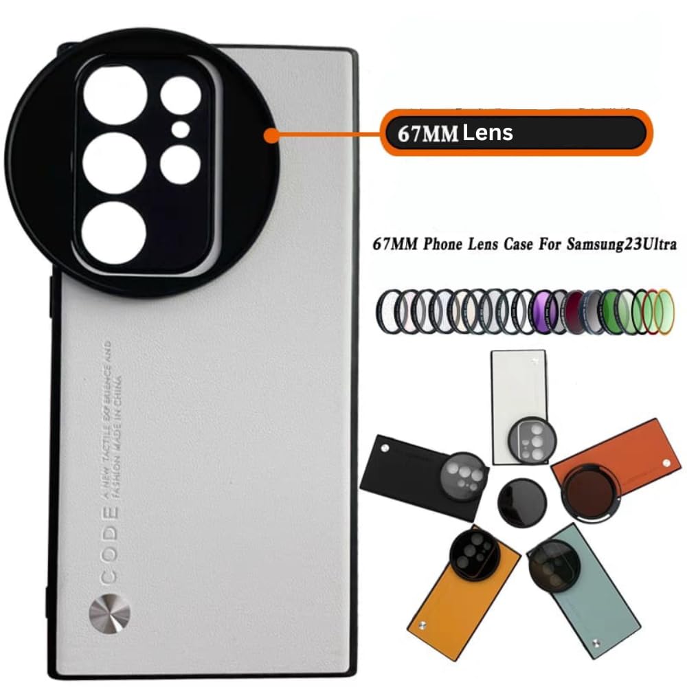67mm Filter Phone Case for Samsung Galaxy S23 Ultra (White) (view 2)