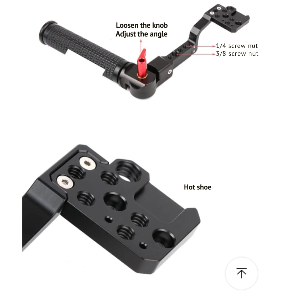 Handle Holder Adjustable Angle Alloy Grip Bracket for DJI Ronin RS4/RS4 PRO/RS3/RS3 PRO/RS2/RSC 2