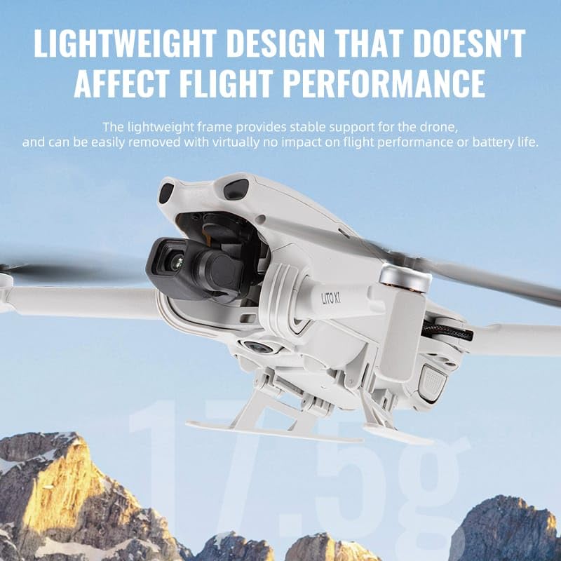 Startrc Landing Gear for DJI LITO X1 Accessories Extended Landing Protector Height Extended Foldable, Quick Release