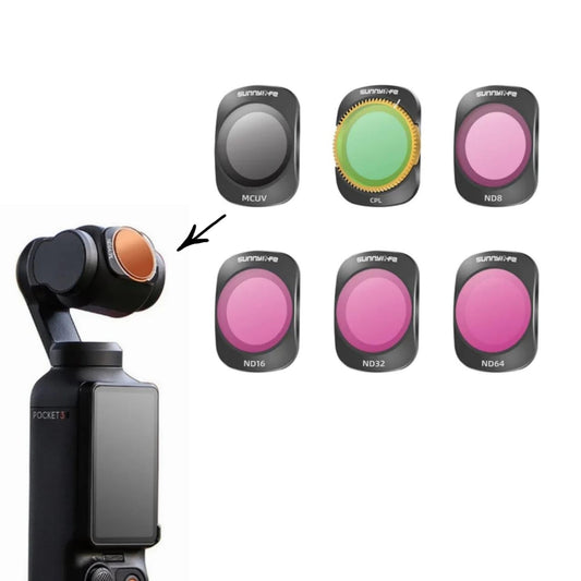 Nd Filters for DJI Osmo Pocket 3 (6 in 1 Set)