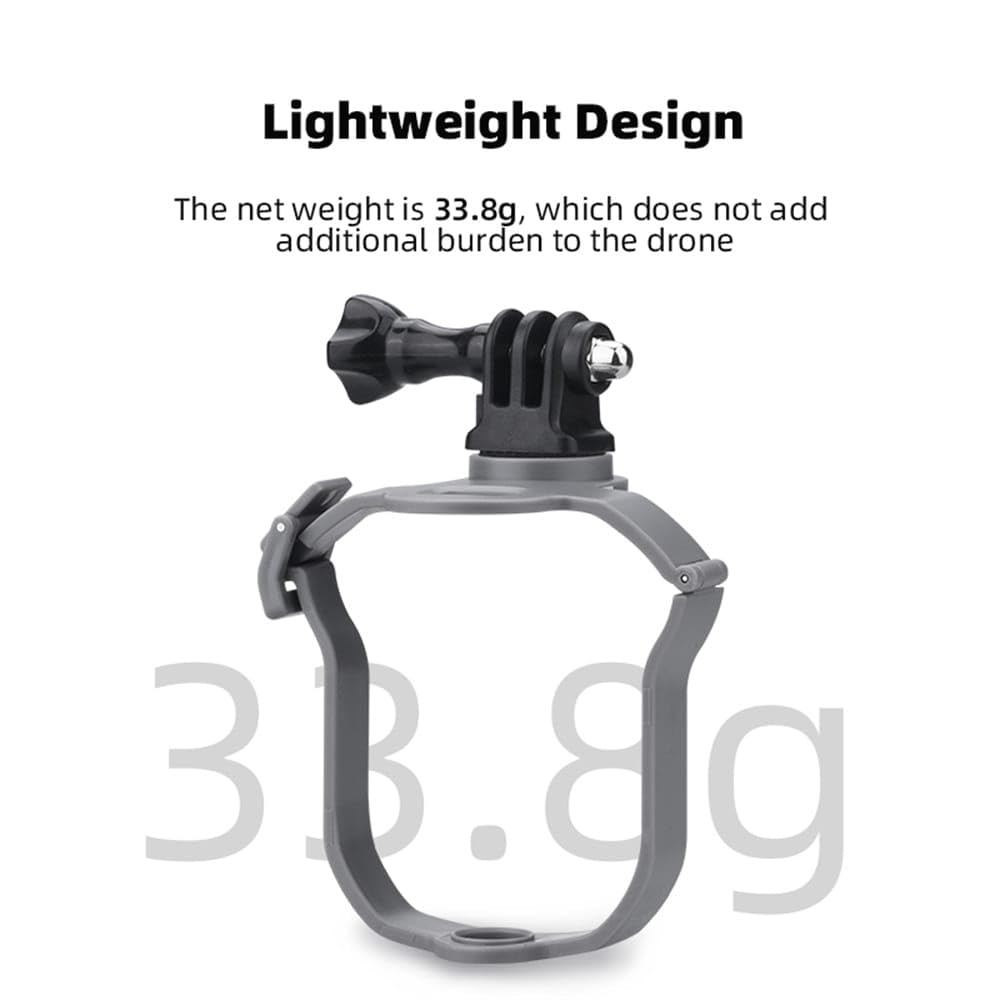 Action Camera Holder Mount for DJI Air 3 / 3S with 1/4 Adapter (view 6)