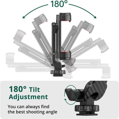 Hot Shoe Phone Holder Mount 360 Degree Adjustable for DSLR Camera, Tripod, Monopd, Ring Light, Selfie Stick Accessories