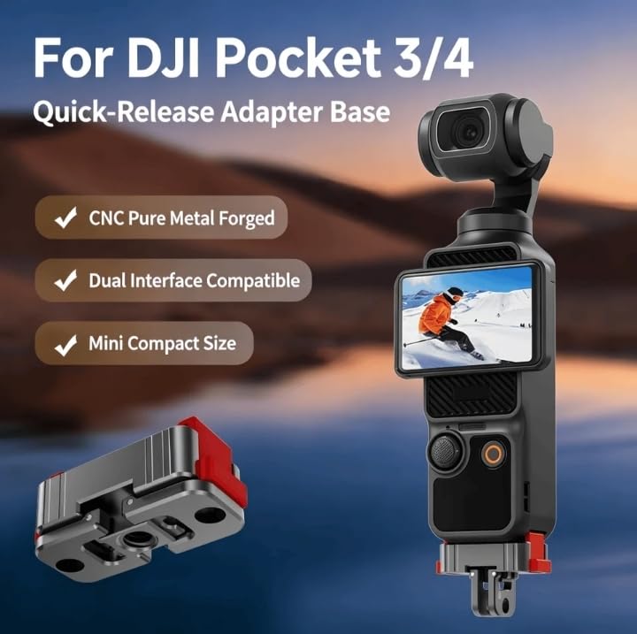 Magnetic Metal Mount For DJI Osmo Pocket 3/4/ 4P Pro Sport Camera Accessories (Getzget)