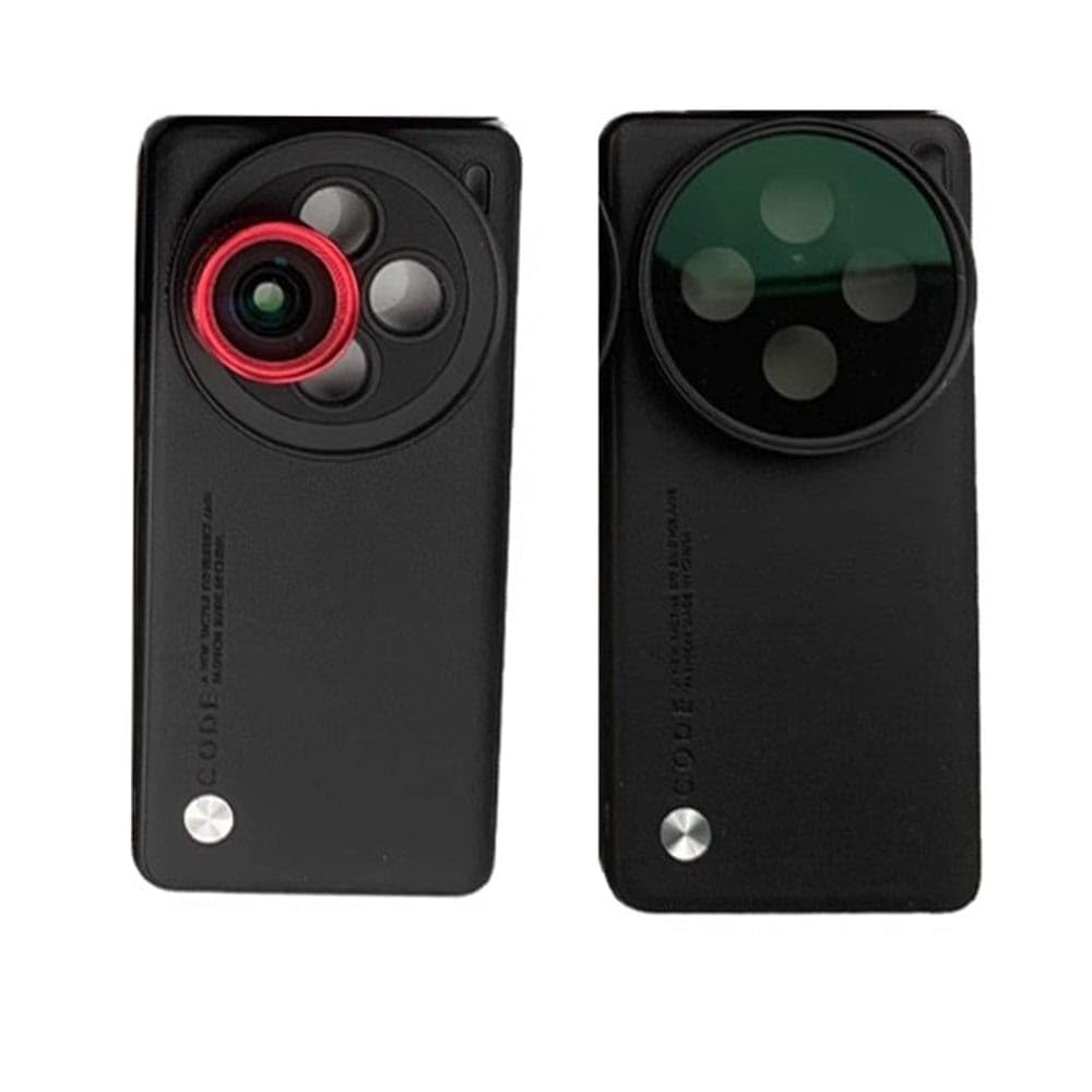 17mm Phone Case Compatible with Vivo X200 with Lens Cap Cover Support 67mm ND Filter & 17mm Lens Accessories (Black) (Vivo X200)