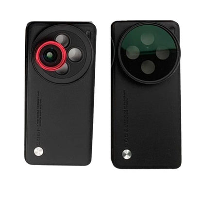 17mm Phone Case Compatible with Vivo X200 with Lens Cap Cover Support 67mm ND Filter & 17mm Lens Accessories (Black) (Vivo X200)