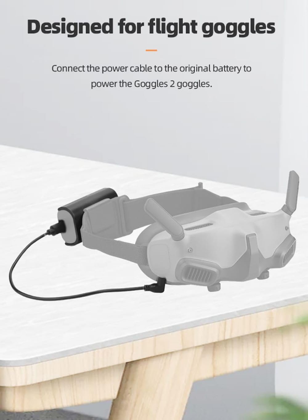 Battery Buckle Clip for DJI Avata Goggles 2 with Charging Cable (view 4)