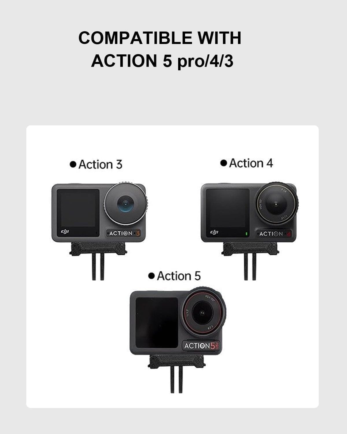 Mount For DJI Osmo Action 5 Pro/4/3 & Osmo 360 | Secure Locking Mount, tripods, Helmet mounts, Chest mounts, Bike mounts