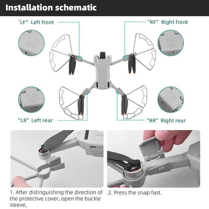 Props Guard For Dji Mini 3 and Mini 3 pro Propeller Protection Guard U Angle Round Edge Crash Protection Accessories