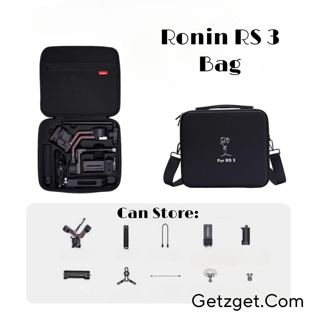 Large Capacity Carrying Case for DJI Ronin RS 3 Gimbal (Black) (view 6)