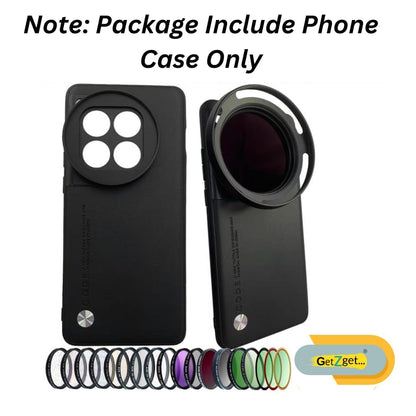Phone Case for Oneplus 13 Support 58mm Lens ND Filter Attachable Metal Slot Including Lens Protective Cap