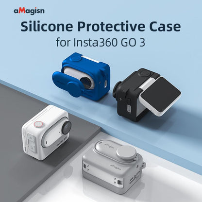 Silicone Protective Cover with Lanyard for Insta360 Go 3