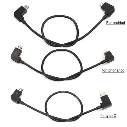 Data Cable For Dji Spark/Mavic Air/Mavic Pro/ 2 Pro/Mavic Mini Remote Controller Data Cable (Micro To Micro, 30cm)