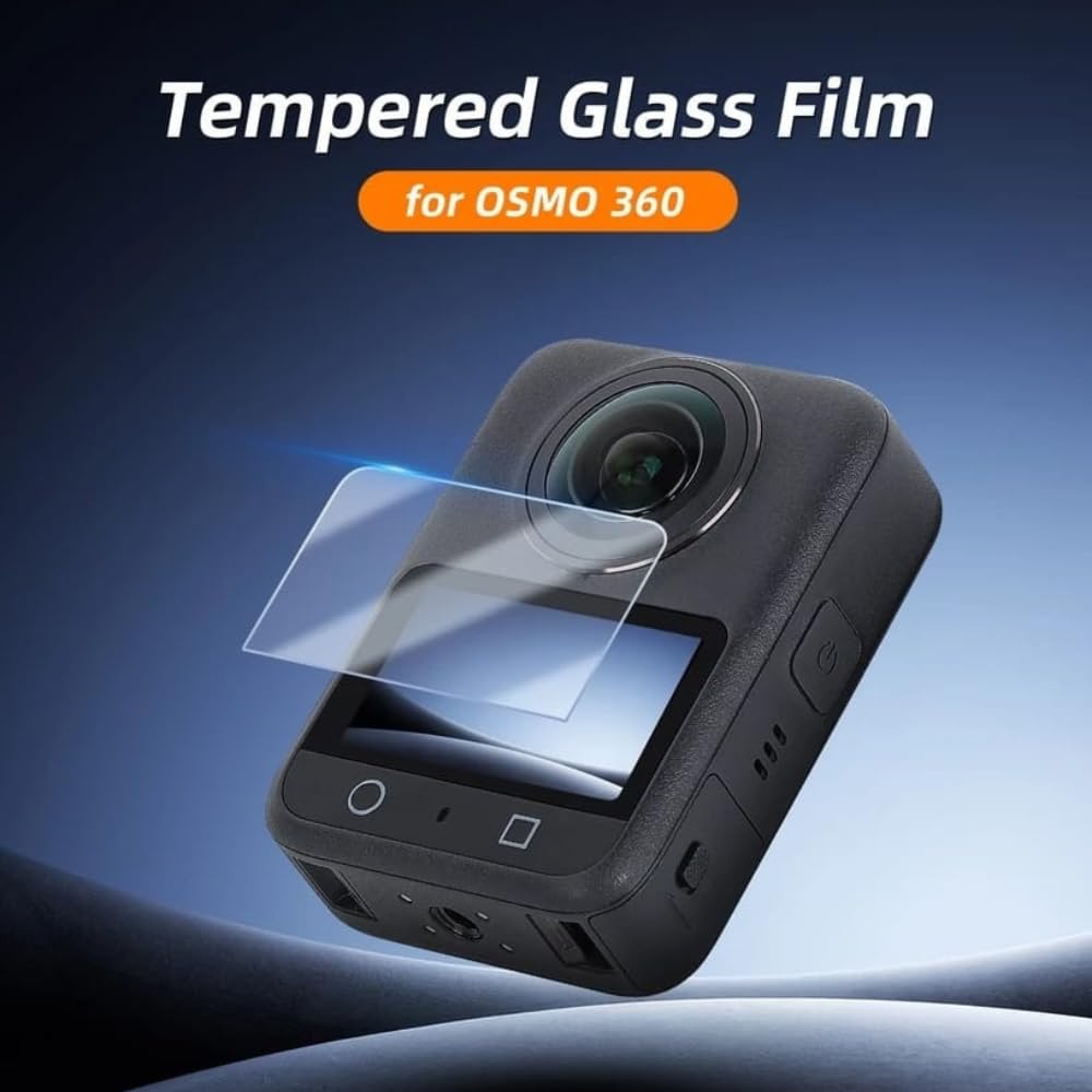 Tempered Glass For Dji Osmo 360 Camera screen protector Guard 9H Hardness 2d Curved edge HD Clarity accessories