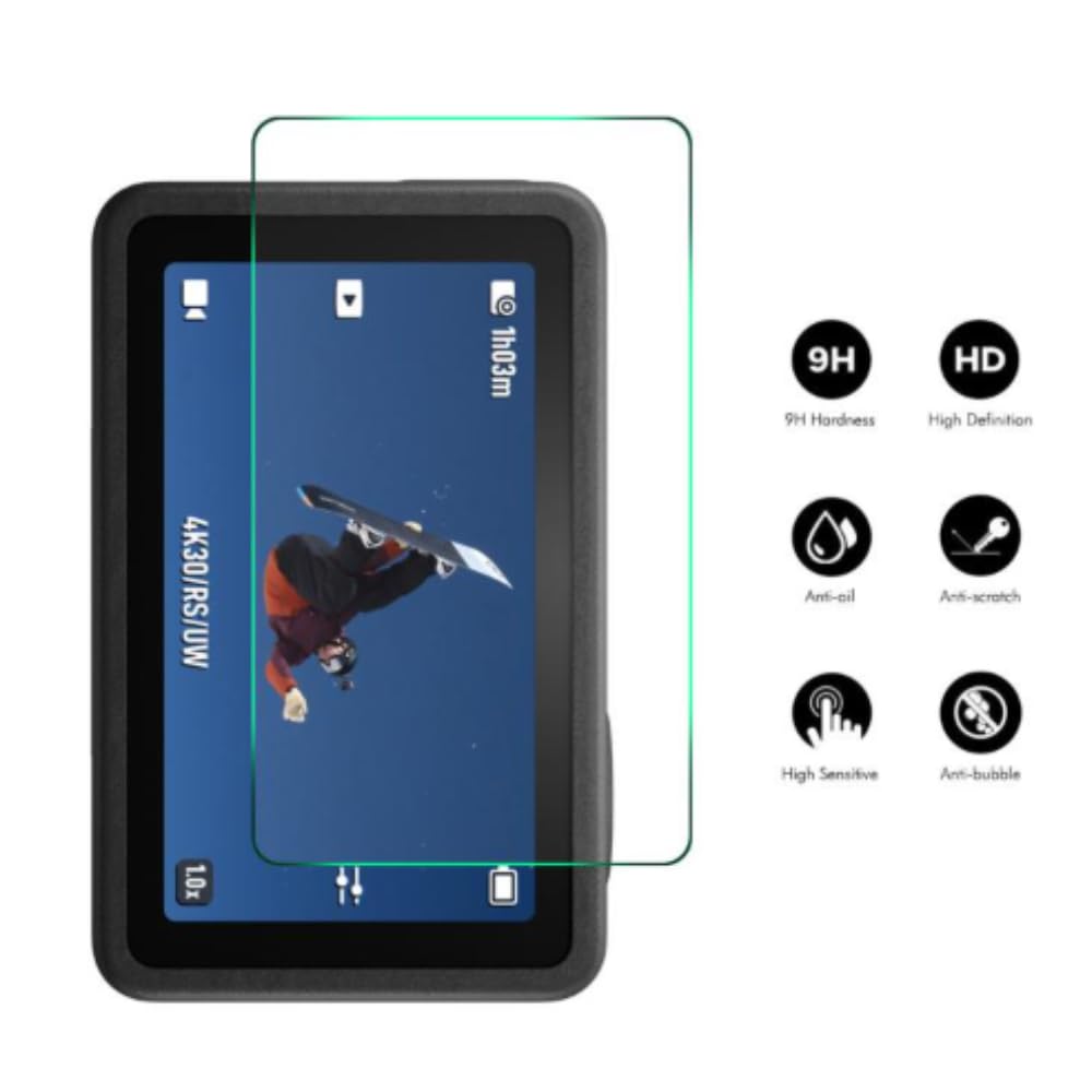 GetZget Tempered Glass Screen Protector for DJI Action 6 Camera 