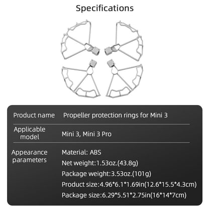 Props Guard For Dji Mini 3 and Mini 3 pro Propeller Protection Guard U Angle Round Edge Crash Protection Accessories