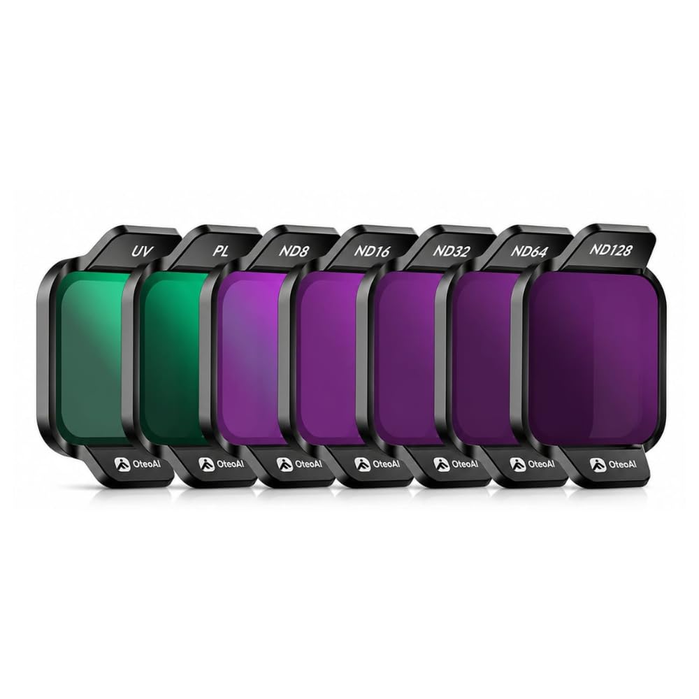 Lens Filter Set For DJI Flip & LITO X1 Drone | UV, PL, ND8, ND16, ND32, ND64 & ND128 Filter