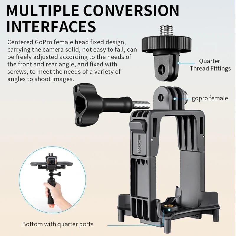 Expansion Bracket for DJI Avata 2, DJI Action, GoPro Hero and Insta360 (view 2)