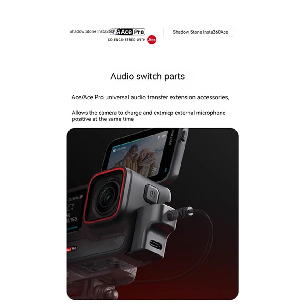 Cynova 2-in-1 Mic and Charging Adapter for Insta360 Ace Pro / Ace Pro 2 (view 8)