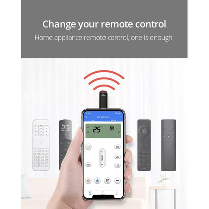 GetZget® Mini IR Adapter Compatible with iPhone 15 pro/Max/Plus Portable Mobile Remote Control Ir Blaster Works with All Brand TV/AC/Set top Box/Bulb/Camera/Projector,etc.