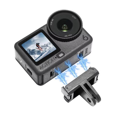 Getzget Magnetic Quick Release Mount Adapter For DJI Action 6/ Osmo Nano, Action Camera 