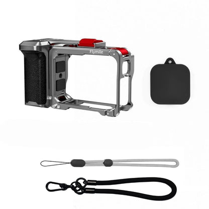 GetZget® Flymile Xplore Grip Kit For Insta 360 Ace pro 1/ pro 2 Camera Metal Hand Grip with Lens Cap