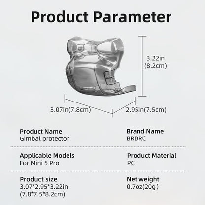 DJI Mini 5 Pro Frog Style Gimbal Cover Cap Gimbal Lock 