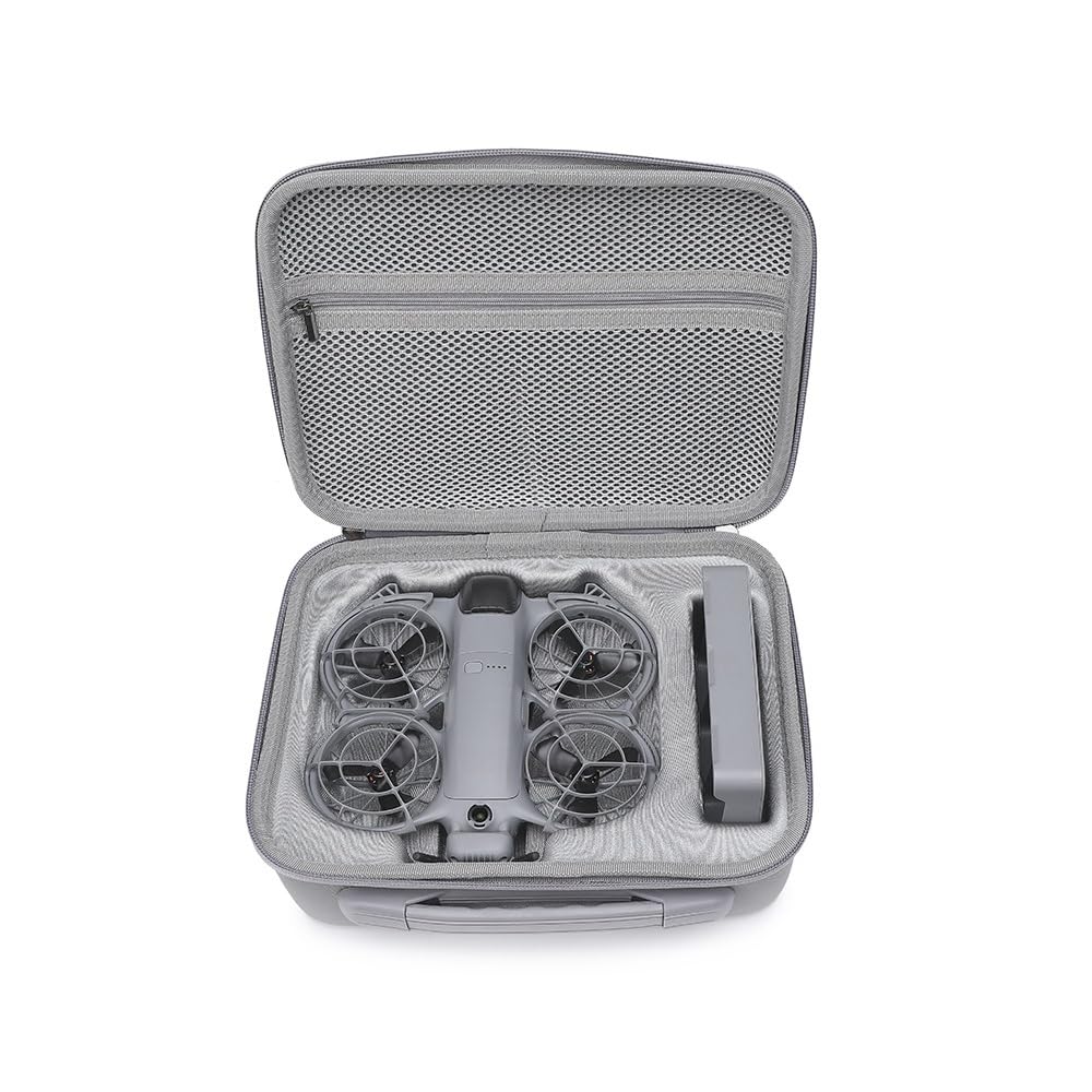 Carrying Case Compatible with DJI Neo 2 can Store Charging Hub & Accessories, Air Travel Protection Bag PU Case (Bkano Standard)