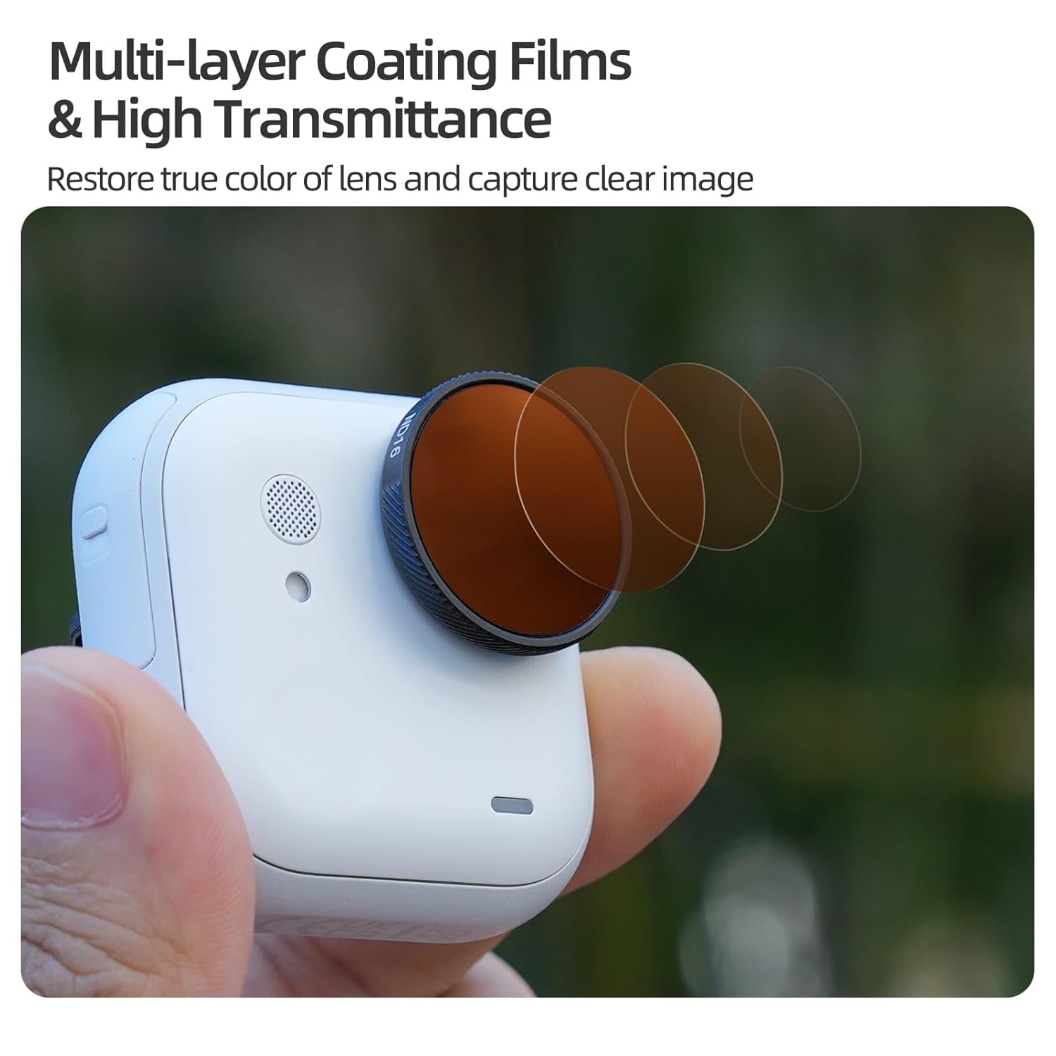  Insta360 GO Ultra Multi-Coated German Glass, Premium ND Filters 6 in 1 Set