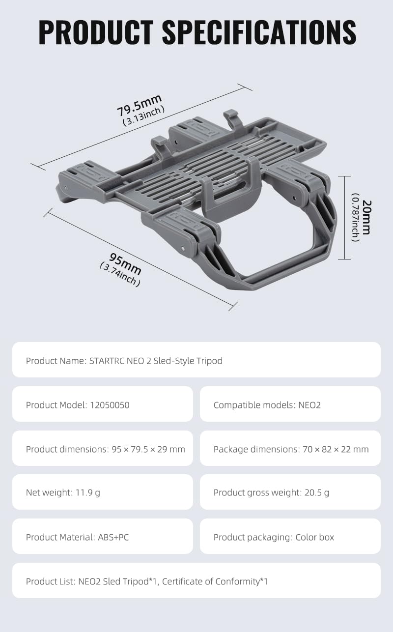Landing Gear For DJI Neo 2 Accessories Extended Leg Accessories (Getzget)