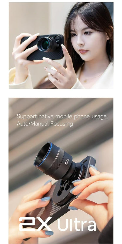 GetZget® 2X Telephoto Lens for iPhone & Android Universal Mobile Camera Zoom Lens 