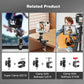 GetZget® Universal Double Ball Head Magic arm 1/4" Screw Extendable Mount For Insta360 X5/ X4/ X3, DSLR Camera, DJI Action 5/ Pocket 3, Bike Bracket Mount Accessories