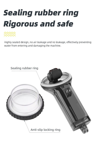 Waterproof Underwater Dive Case for DJI Osmo Pocket 1 Underwater Photography Accessoies (Not for Pocket 2)