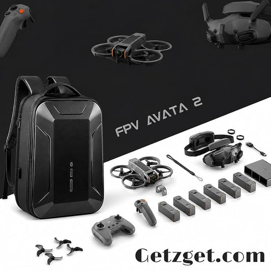 Hard Shell Waterproof Backpack for DJI Avata 2 (Black)