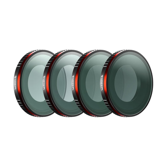 Freewell Bright Day Filter Kit for Insta360 GO Ultra – ND8/PL, ND16/PL, ND32/PL & ND64/PL Filters
