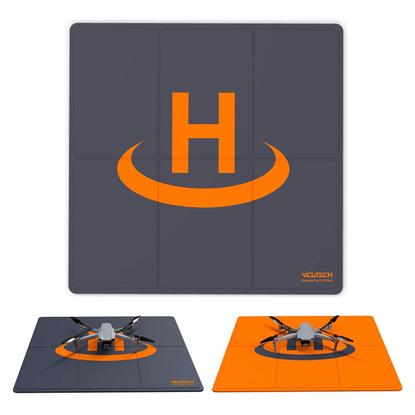 Drone Landing Pad Pro Fast-Fold Double-Side Waterproof 20 inch(50cm)  DJI Mavic Mini 2/3/4 Air 2/2s/3/3s Mavic 2 Pro/Zoom, Neo/Neo 2/Flip/Fpv /Avata Drone Accessories