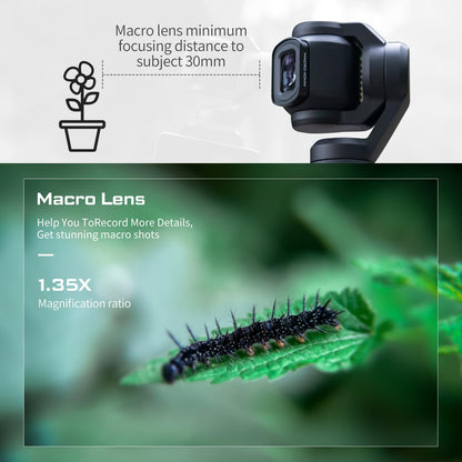 Freewell 2-in-1 Macro & Wide Angle Lens Kit for Pocket 4 / 3 - Includes Anamorphic Lens, ND Filters
