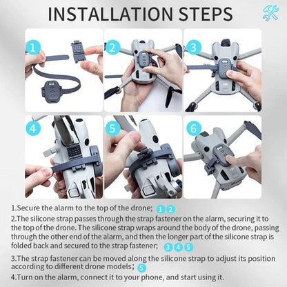 Universal Anti Lost Alarm For DJI Flip, Neo, Avata 2, Air 3s, Air 2s, Mavic 3, Spark, 2 pro,Mini 2/ 3/ 4 Pro GPS Tracker(Only for i-Phone User)