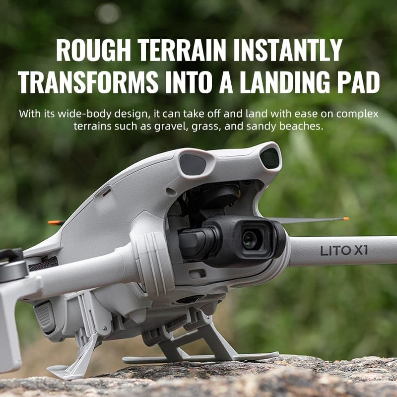 Startrc Landing Gear for DJI LITO X1 Accessories Extended Landing Protector Height Extended Foldable, Quick Release