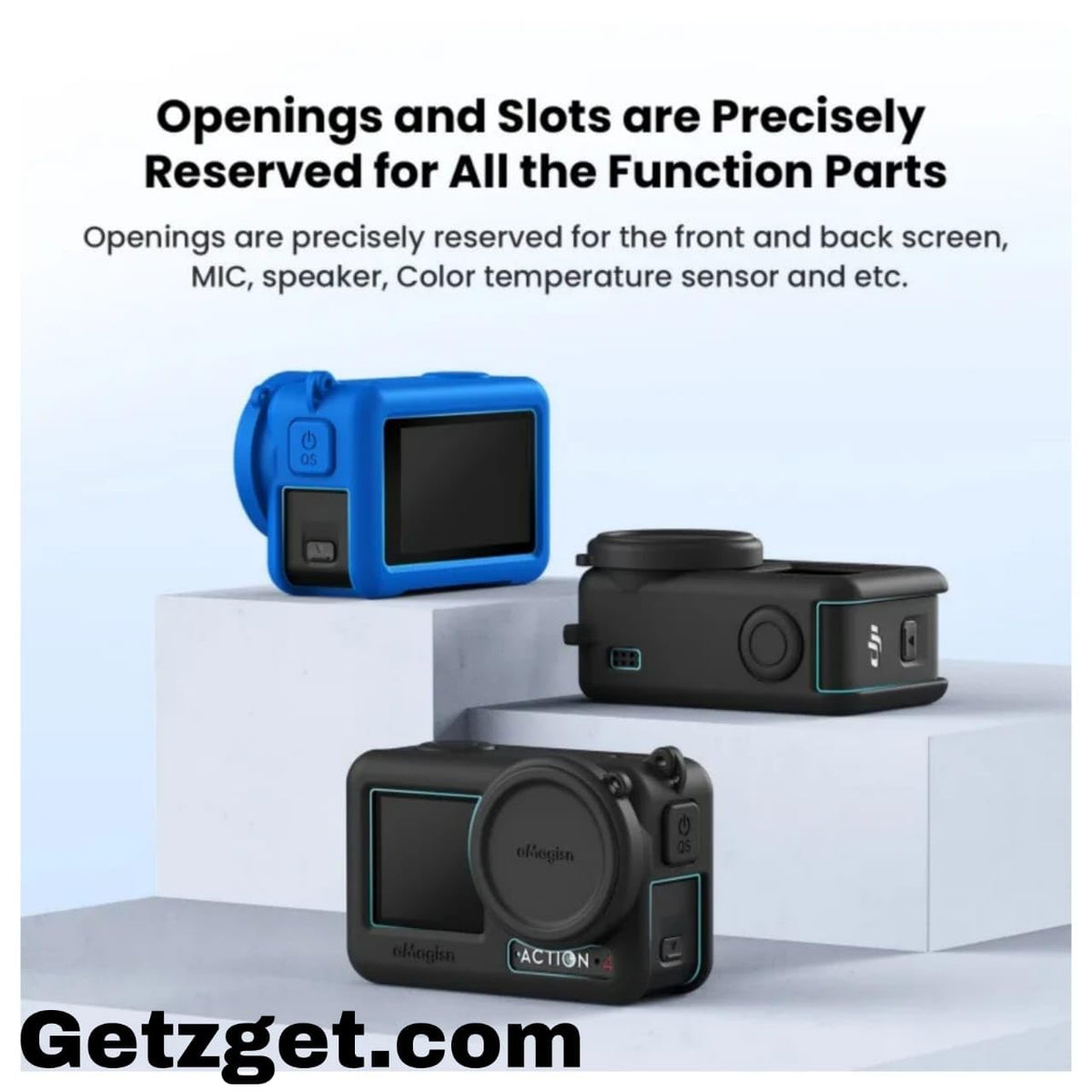 Silicone Protective Cover for DJI Action 4 and Action 3 Camera (view 6)