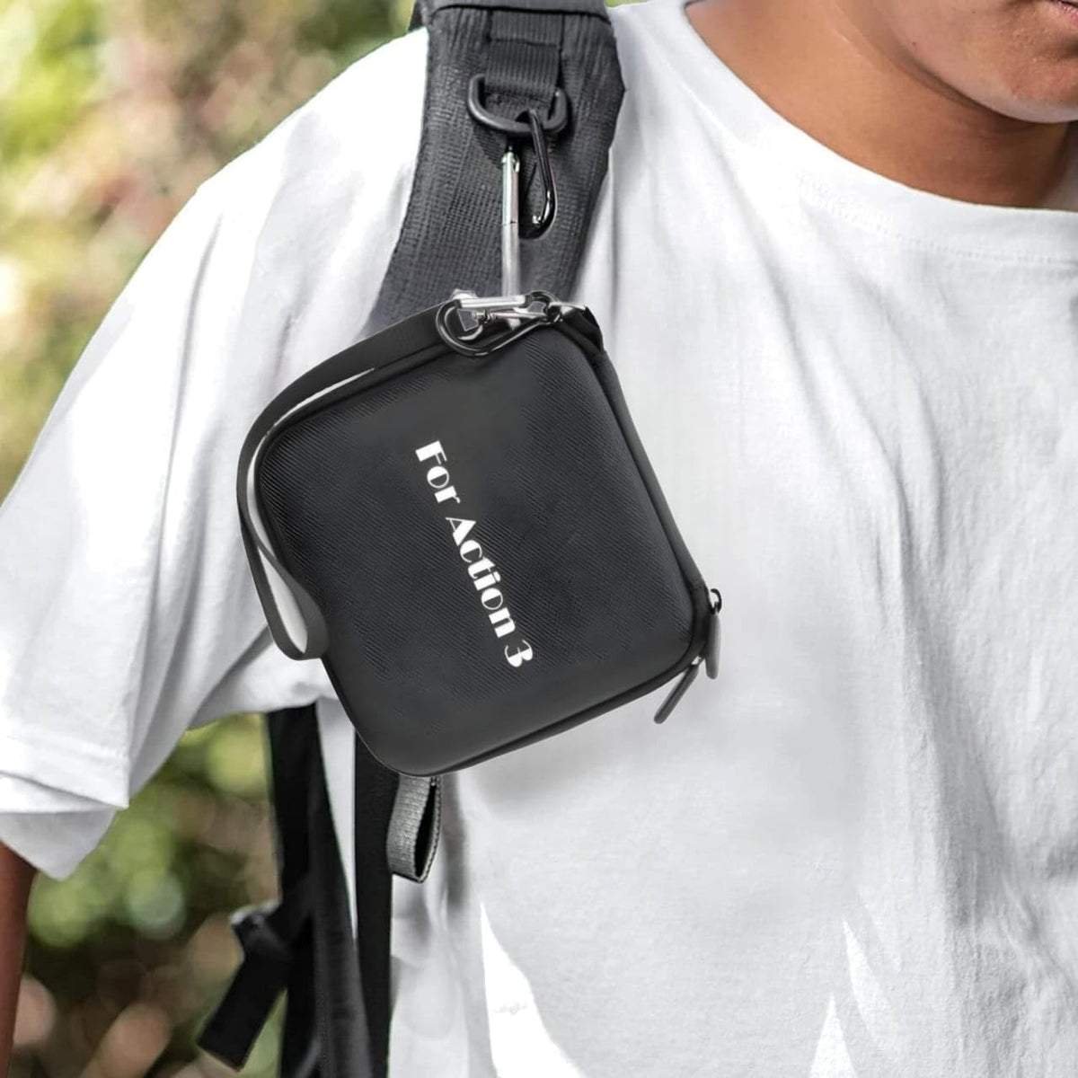 Carrying Case for DJI Osmo Action 6/5 Pro / 4/3 Camera & Accessories Travel PU Compact Mini Bag