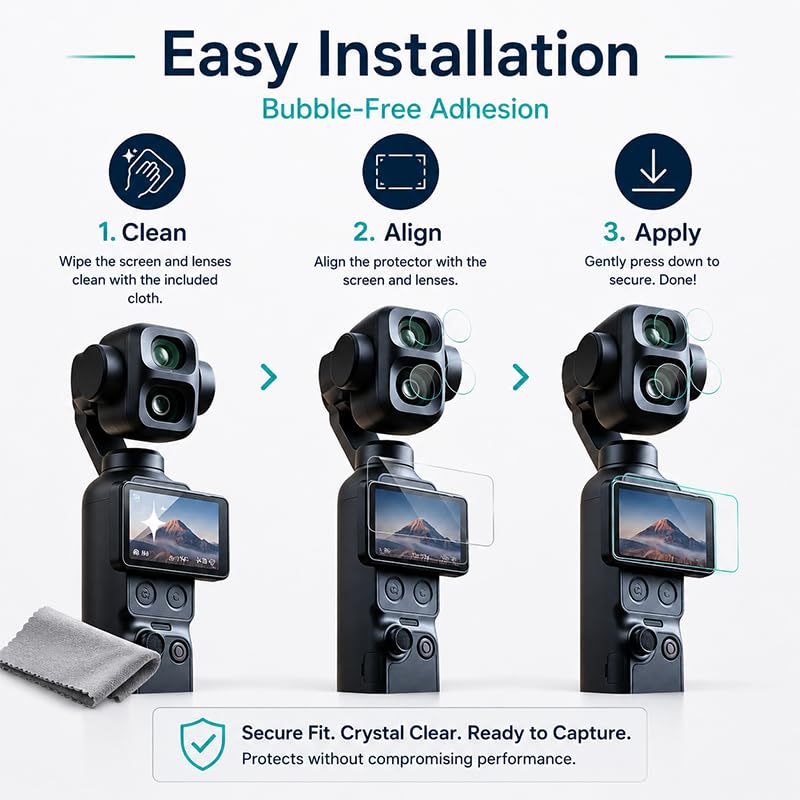Screen Guard For Dji Pocket 4 pro/ 4P Camera (Getzget)
