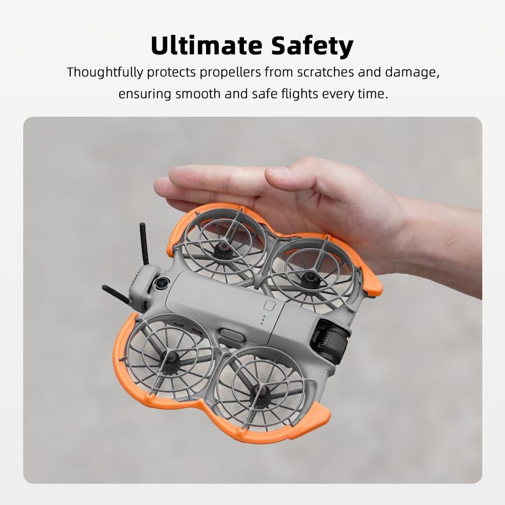 Snap-On Propeller Guard Bumper for DJI Neo 2 (Neon Orange) (view 7)