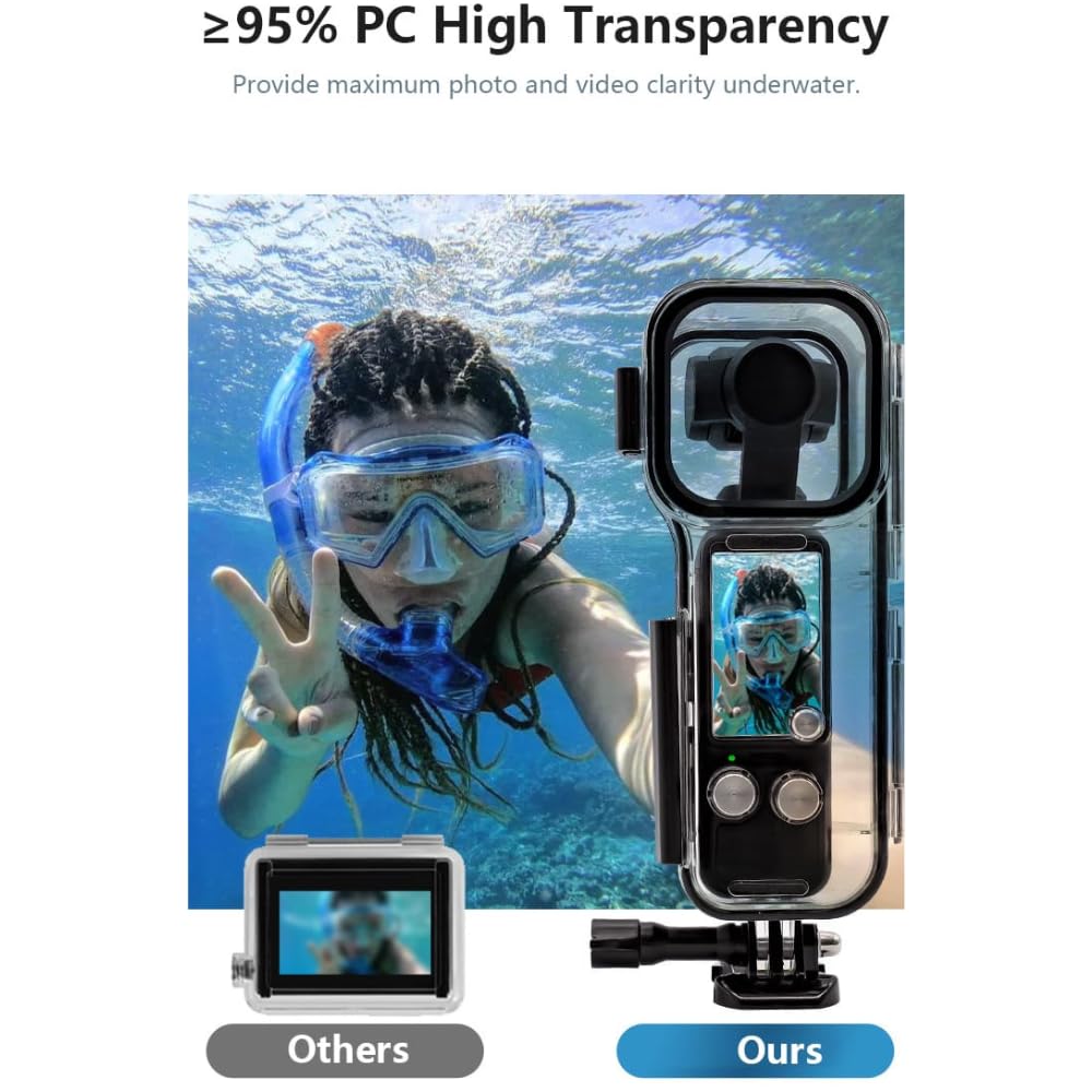 Underwater Dive Case Compatible with DJI Osmo Pocket 3 Waterproof case Accessories