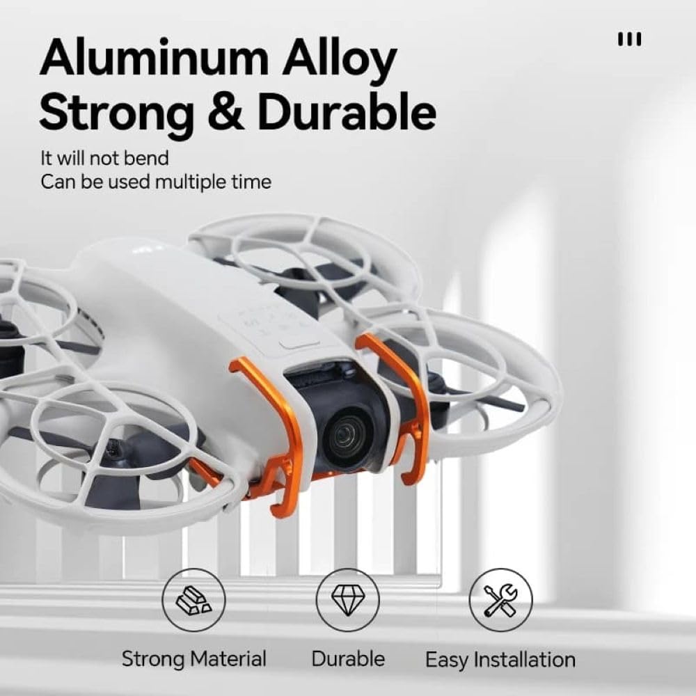 RCSTQ Aluminium Lens Guard for DJI Neo Gimbal Camera (Orange) (view 4)