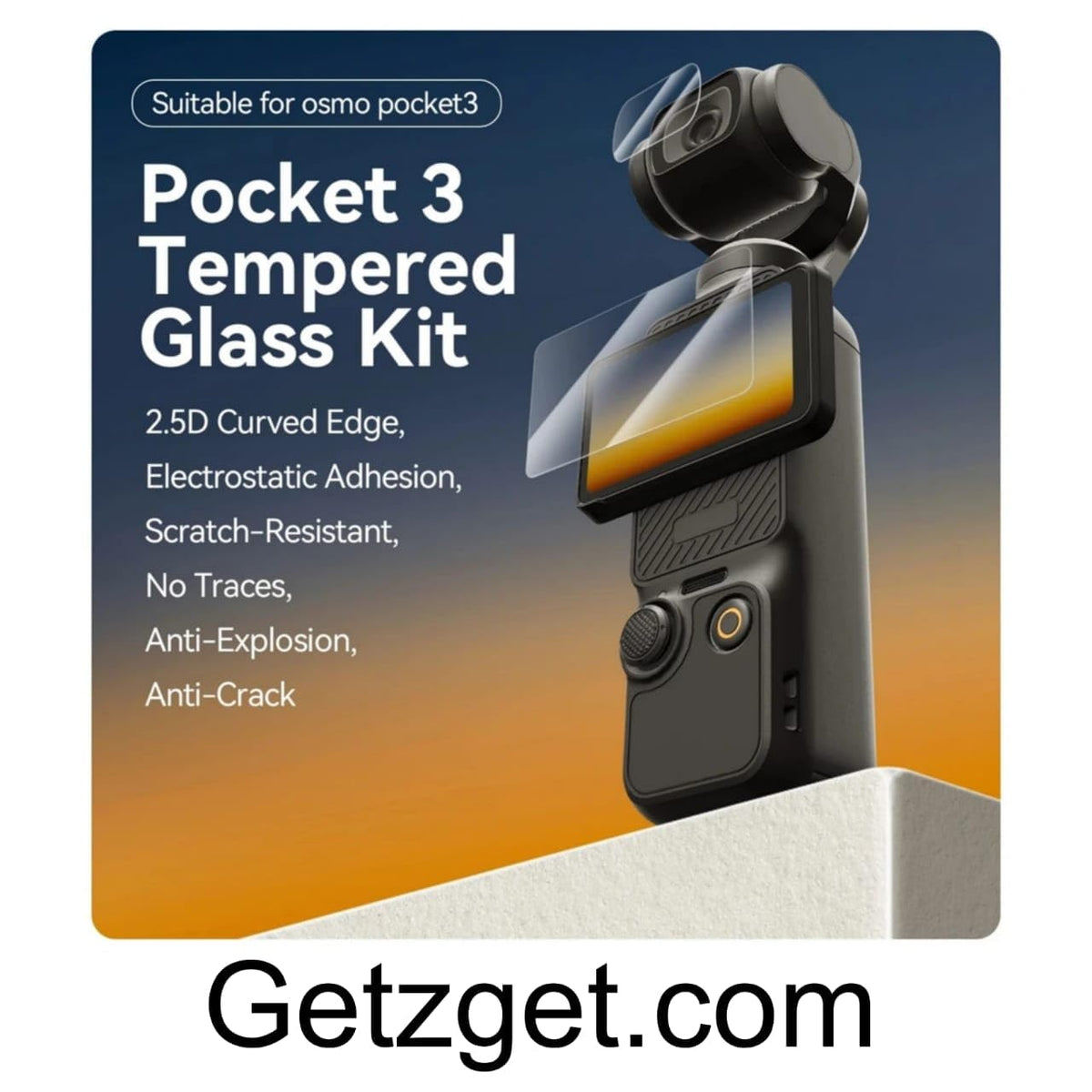 Tempered Glass Screen and Lens Protector for DJI Osmo Pocket 3 (view 7)