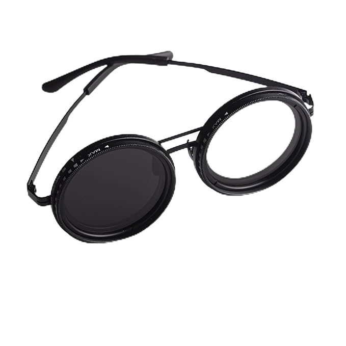  UV400 Protection & ND Filter Lenses - Unisex Round Frame Beach Eyewear