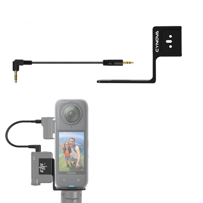 CYNOVA Insta 360 X4 Mic Mini Receiver Mount For DJI Mic Mini, Insta360 X5, X4, X3 Aluminum Cold Shoe Mount Bracket